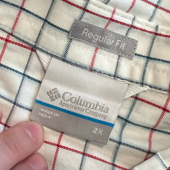 NWT Columbia Rapid Rivers White Grid Short Sleeve Button Down Shirt - Picture 9 of 14
